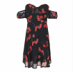 Strapless off shoulder summer dress women Chiffon floral print mini dress 2018 Spring elastis sleeve short dress