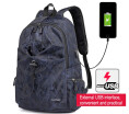 40L Multi function USB charging mens 15 inch Notebook Backpack student bag for youth hiking leisure travel water bag backpack