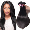 Unice Hair Icenu Straight Brazilian Hair Weave Bundles 3 PCS Natural Color