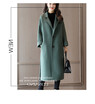 Winter 2018 new loose Korean woolen overcoat double-side woollen suede overcoat for women with knee length
