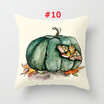 Halloween Pumpkin Square Cotton Linen Throw Pillow Case Cushion Cover Home Decor