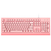 Betta DOUYUCOM DKM170 mechanical keyboard 104 key game keyboard white backlight mechanical keyboard wired keyboard esport keyboard eating chicken keyboard pink black axis