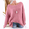 Leisure wide delivery round neck long sleeved sweater