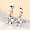 Classic Simple Cubic Zirconia Drop Earrings For Women Fashion Jewelry Flower Female Ladies Accessories Gift E198