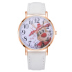 XR2498 Reloj De Pulsera De Cuarzo Analógico Para Mujer Con Números Arábigos Y Esfera De Alce Navideño