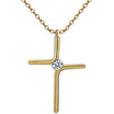 YISHIZHIAI Cross Simple Pendant New Necklace Women Fashion Accessories 4489