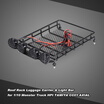 Roof Rack Luggage Carrier & Light Bar for 110 Monster Truck Short-Course Rally