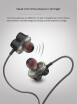 2018 Hot sales Double Unit Drive In Ear Earphone Bass Subwoofer Earphone for phone DJ mp3 Earphones Headset Earbud auriculares