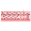Betta DOUYUCOM DKM170 mechanical keyboard 104 key game keyboard white backlight mechanical keyboard wired keyboard esport keyboard eating chicken keyboard pink green axis