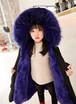 Baby girl winter clothes winter girl jacket autumn baby girl jacket natural fox fur collar girl jacket discount warm childrens