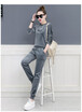 Womens autumn&winter 2018 new fashionable Korean version of leisure two-piece casual set head sweater