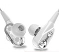 Double Unit Drive Earphone 2018 New Arrival Dual Driver Dynamic Noise Isolating Earphone Armature Mi In-Ear Line Control Mic
