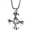 Stainless Steel Cross Necklace For Men Woman Punk Cute Vintage Rock Hiphop LP00106