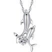 Jewelry dolphin Lovers Necklace with zircon diamond lady Necklace