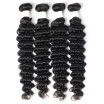 Allove Brazilian Human Hair Weave Remy Hair Deep Wave 4pcs Bundles