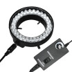 Lámpara de iluminador de luz de anillo de 56 LED ajustable para la industria Microscopio estéreo Lupa de cámara Adaptador de corriente AC 90V-240V Neg