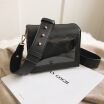 Qiao Bani 2019 Nueva Moda Coreana Elegante Simple Color Sólido Bolso Flip Transparente Tendencia Solo Hombro Diagonal Bolso