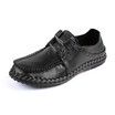 Mocasines para hombres Zapatos casuales de cuero de moda Zapatos de conducción al aire libre respirables Hombres Marrón Negro Tall