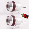 1pair U3 LED Motorbike Fog lamp Motorcycle Spotlight Driving auxiliary Light ATV DRL silver shell 12V 30W Headlight Angel Lamp