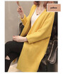 2018 autumn&winter new sweater jacket womens sweater Korean version of the loose in the long cardigan pure color