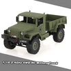 Amazing rc car WPL B-1 116 24G 4WD Off-Road RC Military Truck Rock Crawler Army Car