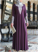European&American long sleeved long sleeved dress