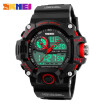 SKMEI Mens Waterproof Sport Army Alarm Date Analog Digital Black Wrist Watches