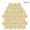 34 PCS Novelty Sex Coins 6 Euro Coins Gold Plated Full Set Play Position Coins Collection Specie Magpie
