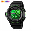 SKMEI Mens Waterproof Sport Army Alarm Date Analog Digital Black Wrist Watch