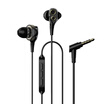 UiiSii BA-T8 35mm Wired Headphones In-Ear Music Earbuds Dual Dynamic Earphone with Mic For iPhone Xiaomi Android