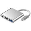Adaptador de cubo 3 en 1 Tipo-C 4K HD HDMI USB 30