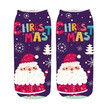 Christmas Funny Socks Women 3D Cartoon Funny Christmas Crazy Cute Amazing Novelty Print Ankle Socks