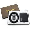 Carpintero TUCANO Cinturón para hombres Conjunto de regalo de cinturón Hebilla automática Cinturón de cuero Conjunto de caja de regalo combinada de cartera corta Negro