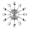 Modern Stainless Steel Knife Fork Wall Clock Analog for Home Office Magic Spoon&Fork Analog Wall Clock