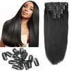 BHF Hair Clip In Human Hair Extensions Machine Made Remy Hair 7pcsset Clip Ins 120g Brazilian Hair Extensions