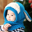 Winter popular childrens scarf puppy shawl super soft wool baby ear cap warm knit linking cap