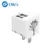 And macro D&S Apple charger multi-port dual USB mobile phone charging head adapter 24A fast charge for iPhone ipad Android VIVO millet OPPO&other white