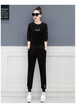 Womens autumn&winter 2018 new fashionable Korean version of leisure two-piece casual set head sweater
