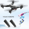 VISUO XS809S 03MP camera two battery Wide Angle Camera Wifi FPV Foldable Drone One Key Return Altitude Hold G-sensor Quadcopter