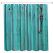 Blue Door &Key Polyester Shower Curtain Bathroom Curtain High Definition 3D Printing Water-Proof