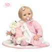 Toddler Pacifier 21in Reborn Baby Rebirth Doll Kids Gift Cloth Material Body Baby Reborn V2I0X3P0