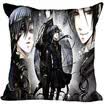 Butler negro Anime funda de almohada dormitorio oficina en casa decorativa funda de almohada cremallera cuadrada fundas de almohada tela de satén No Fade