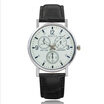 BD Glass Mens Watches Top Luxury Leather Strap Wristwatch Mens Gift Quartz Watch Waterproof