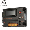 Anself 10A 12V 24V LCD Solar Charge Controller Panel Battery Regulator Auto Switch Overload Protection Temperature Compensation