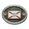 New Vintage Florida Western Oval State Flag Belt Buckle Gurtelschnalle Boucle de ceinture