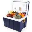 Tai Cheng TAI CHENG 50L car refrigerator small refrigerator car dual-use large capacity cold cooler refrigerated portable small refrigerator BX-04L blue