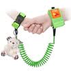 ONYA con bloqueo de teclas anti-perdida para niños con cuerda de tracción anti-perdida para niños pulsera perdida de cable incorporada constante F018B-25 m verde hierba