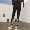 City plus CITYPLUS 2017 autumn&winter new women&39s literature&art wild waist printing high-elastic Slim Leggings CWKX179458 tide brand printing light gray