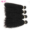 ALot Hair 4 Bundles Lot Brazilian Kinky Curly Hair 100 Virgin Human Hair Weaving Natural Color 8"-28"Inch