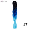Silky Strands 24 100g Ombre Synthetic Braiding Hair Extensions For Crochet Braids Kanekalon Jumbo Braids Two Tone Ombre Color 1p